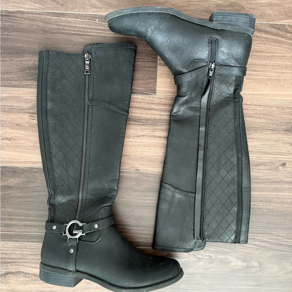 Elegant Leather Black Boots